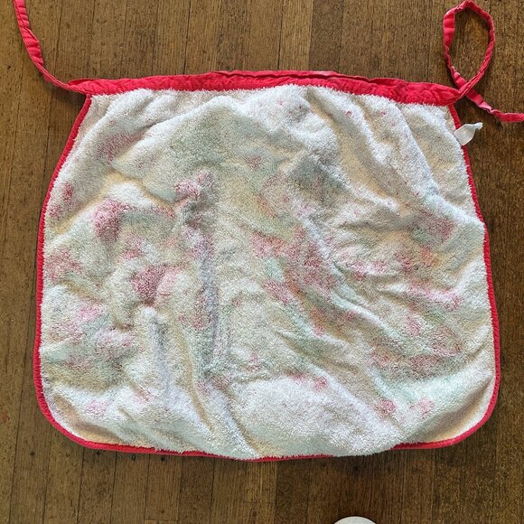 Vintage christmas half apron/ Santa And Snowman Cooking - Picture 5 of 5